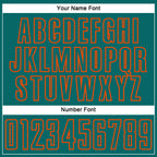 Custom Teal Orange Splash Sublimation Soccer Uniform Jersey