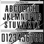 Custom Black White Line Sublimation Soccer Uniform Jersey