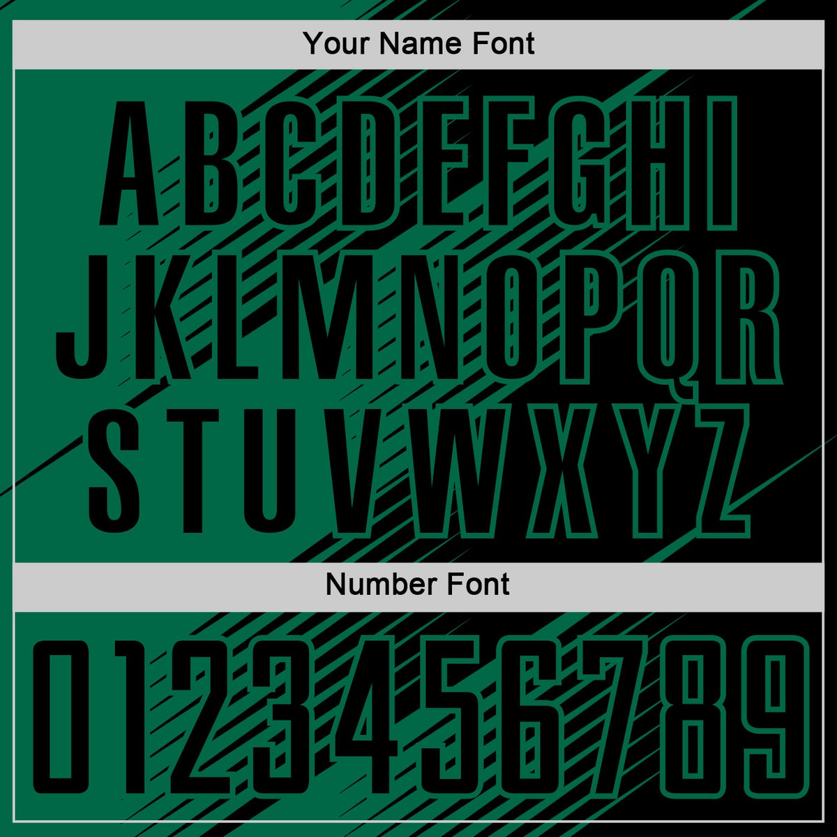 Custom Black Kelly Green Line Sublimation Soccer Uniform Jersey