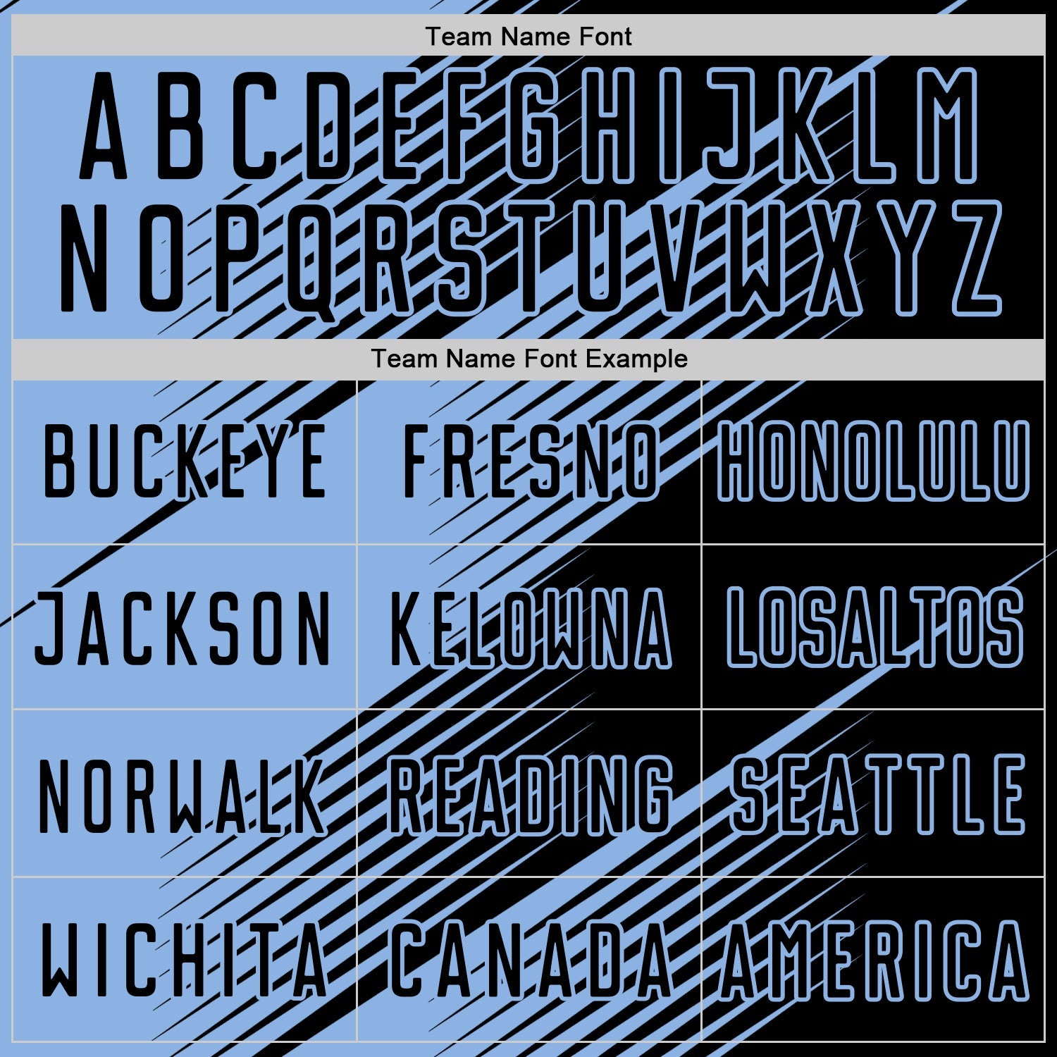 Custom Black Light Blue Line Sublimation Soccer Uniform Jersey