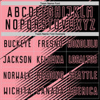 Custom Black Medium Pink Line Sublimation Soccer Uniform Jersey