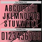 Custom Black Medium Pink Line Sublimation Soccer Uniform Jersey