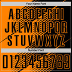 Custom Black Bay Orange Line Sublimation Soccer Uniform Jersey