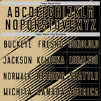 Custom Black Vegas Gold Line Sublimation Soccer Uniform Jersey