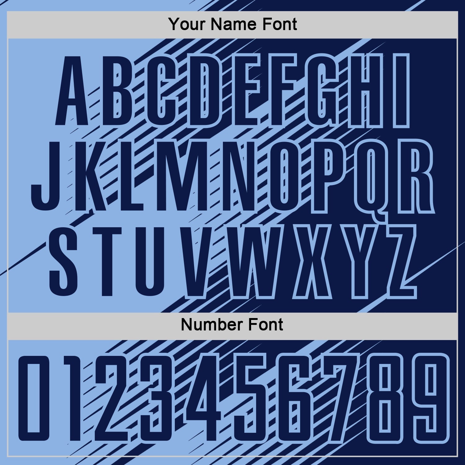 Custom Navy Light Blue Line Sublimation Soccer Uniform Jersey