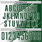 Custom Green White Line Sublimation Soccer Uniform Jersey