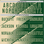 Custom Green Cream Line Sublimation Soccer Uniform Jersey