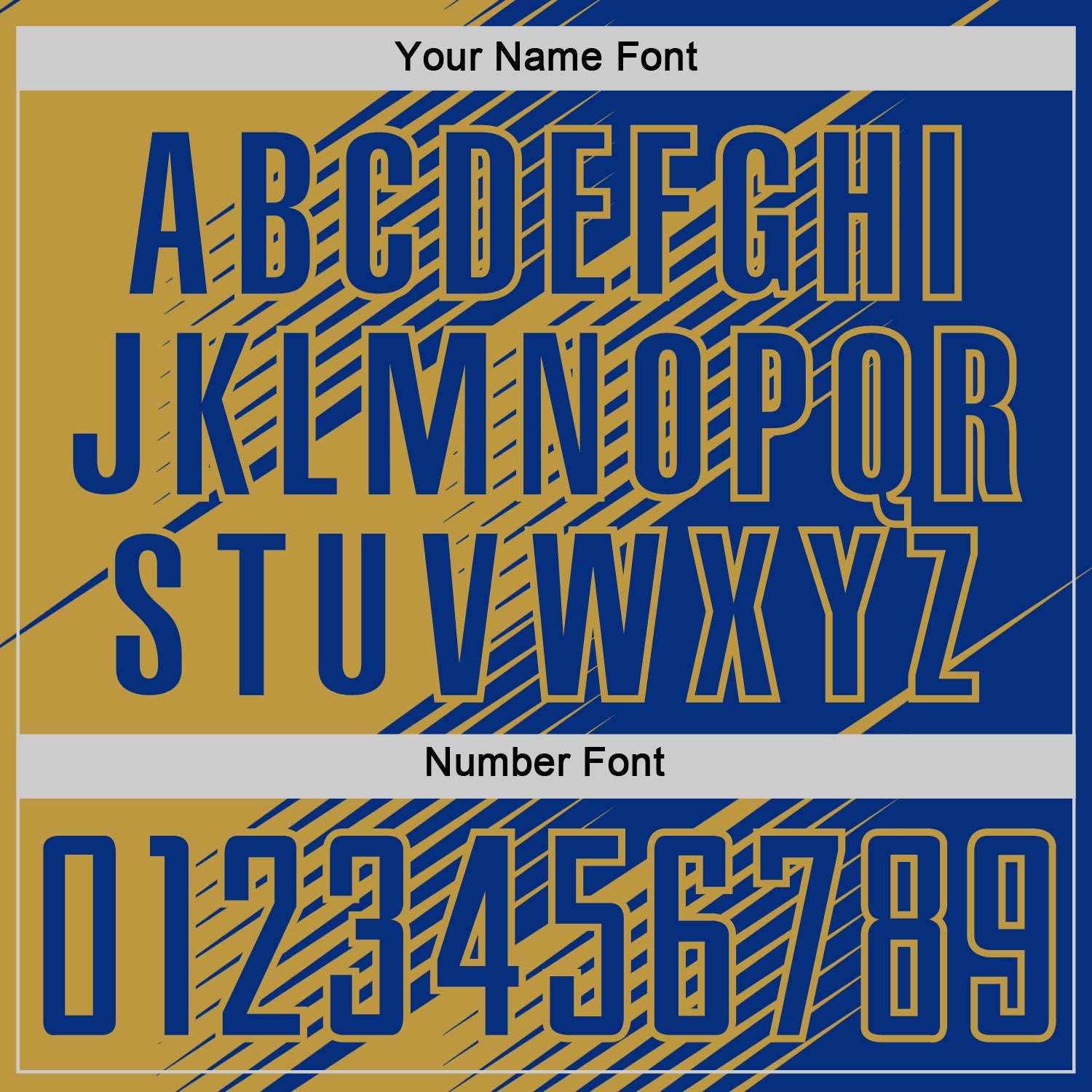 Custom Royal Old Gold Line Sublimation Soccer Uniform Jersey