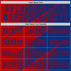 Custom Royal Red Line Sublimation Soccer Uniform Jersey