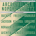 Custom Kelly Green Cream Line Sublimation Soccer Uniform Jersey