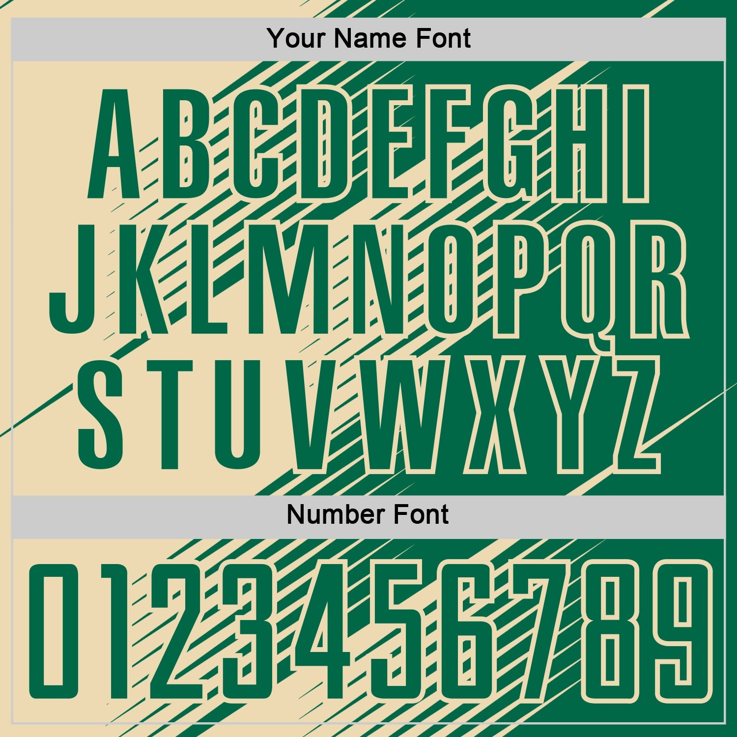 Custom Kelly Green Cream Line Sublimation Soccer Uniform Jersey