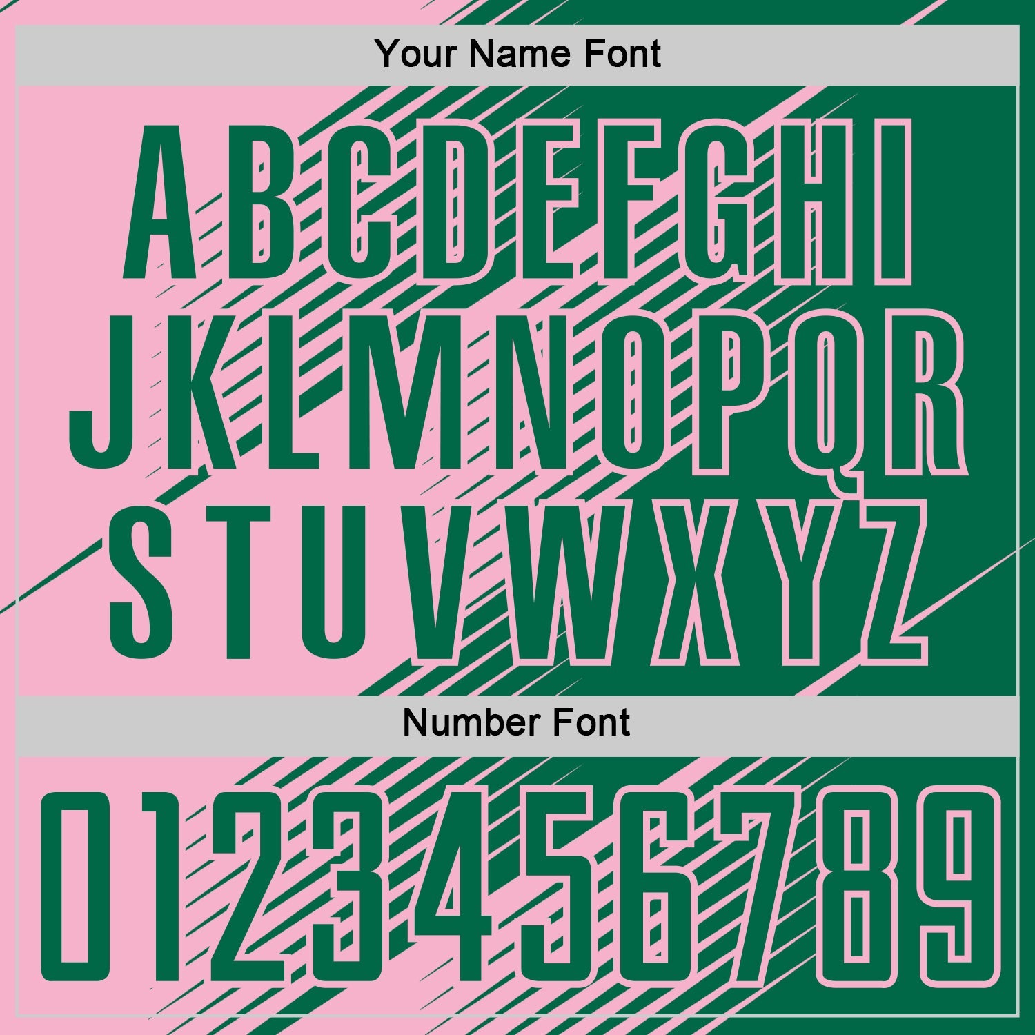 Custom Kelly Green Light Pink Line Sublimation Soccer Uniform Jersey