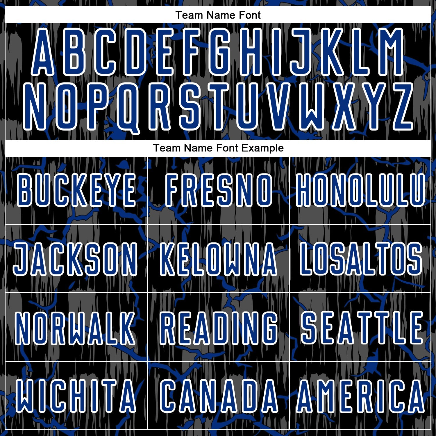 Custom Black Royal-White Lightning Sublimation Soccer Uniform Jersey