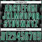 Custom Black Kelly Green-White Lightning Sublimation Soccer Uniform Jersey