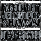 Custom Black Silver Lightning Sublimation Soccer Uniform Jersey