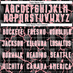 Custom Black Medium Pink-White Lightning Sublimation Soccer Uniform Jersey