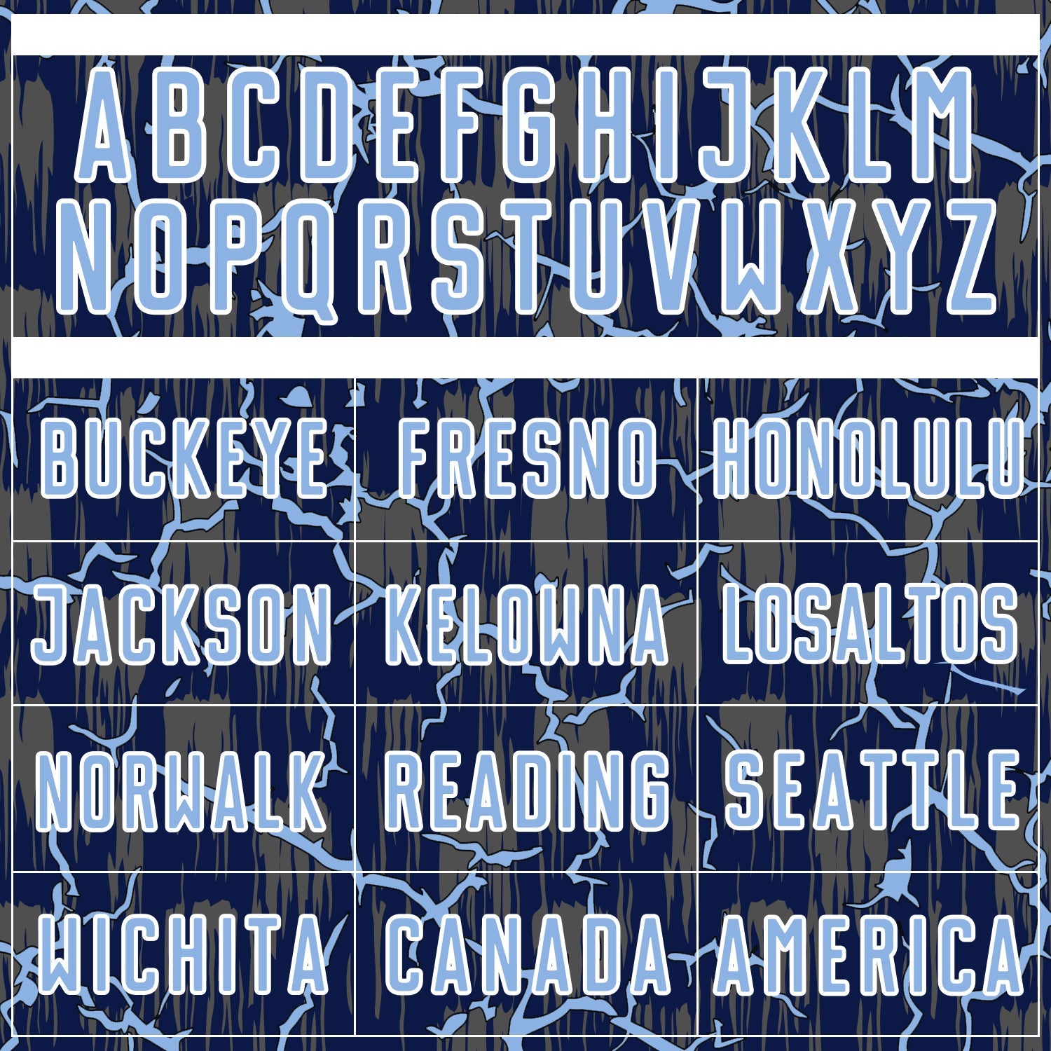 Custom Navy Light Blue-White Lightning Sublimation Soccer Uniform Jersey