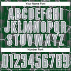 Custom Green Gray-White Lightning Sublimation Soccer Uniform Jersey