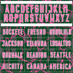 Custom Green Pink-White Lightning Sublimation Soccer Uniform Jersey