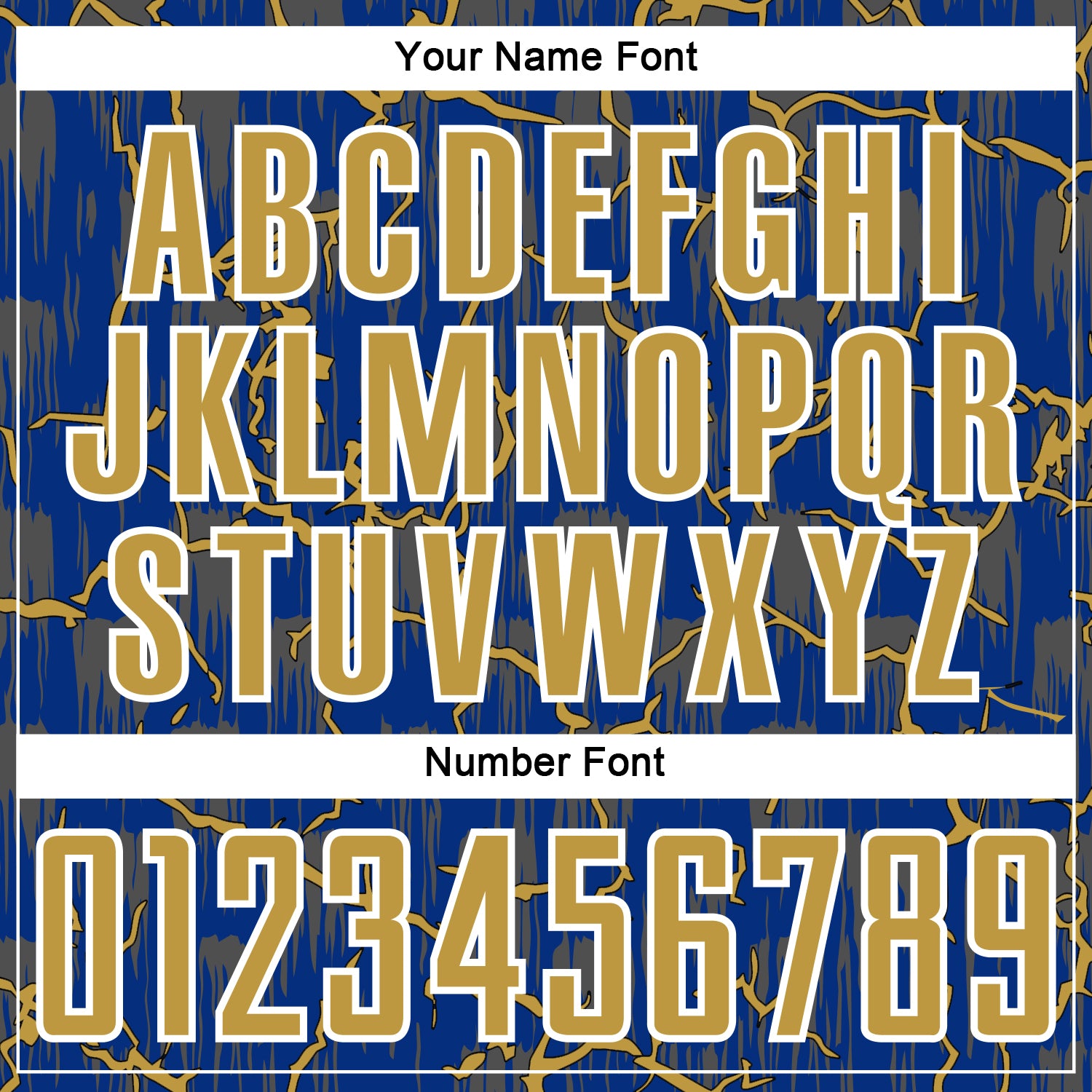 Custom Royal Old Gold-White Lightning Sublimation Soccer Uniform Jersey