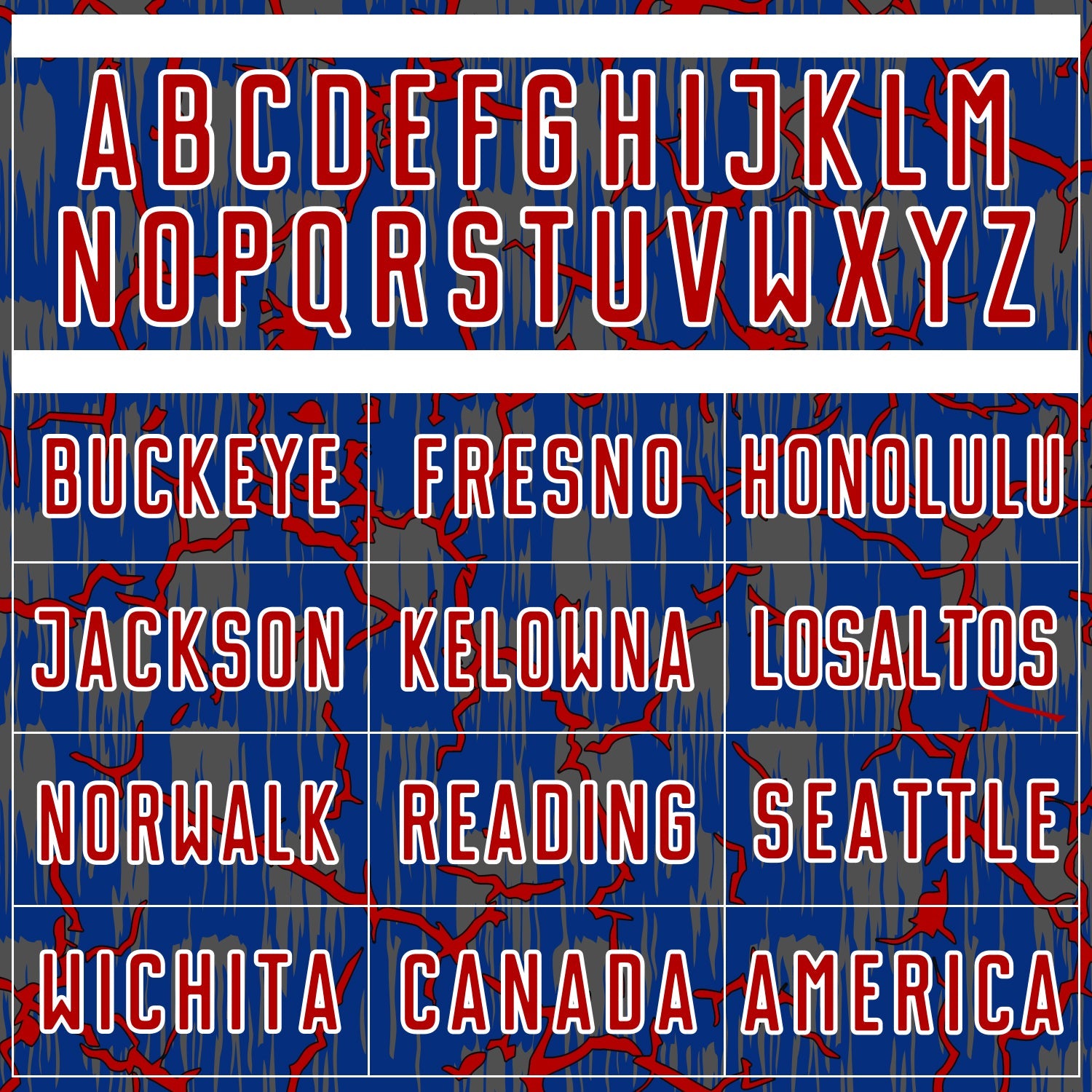 Custom Royal Red-White Lightning Sublimation Soccer Uniform Jersey