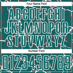 Custom Teal White Lightning Sublimation Soccer Uniform Jersey