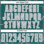 Custom Teal Gray-White Lightning Sublimation Soccer Uniform Jersey
