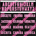 Custom Black Pink-White Abstract Fragment Art Splash Sublimation Soccer Uniform Jersey