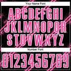 Custom Black Pink-White Abstract Fragment Art Splash Sublimation Soccer Uniform Jersey