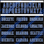 Custom Black Royal-White Abstract Fragment Art Splash Sublimation Soccer Uniform Jersey