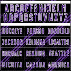 Custom Black Purple-White Abstract Fragment Art Splash Sublimation Soccer Uniform Jersey