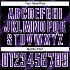 Custom Black Purple-White Abstract Fragment Art Splash Sublimation Soccer Uniform Jersey