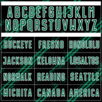 Custom Black Kelly Green-White Abstract Fragment Art Splash Sublimation Soccer Uniform Jersey