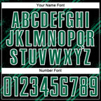 Custom Black Kelly Green-White Abstract Fragment Art Splash Sublimation Soccer Uniform Jersey