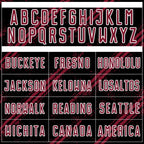 Custom Black Crimson-White Abstract Fragment Art Splash Sublimation Soccer Uniform Jersey