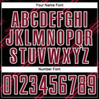 Custom Black Crimson-White Abstract Fragment Art Splash Sublimation Soccer Uniform Jersey