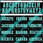 Custom Black Aqua-White Abstract Fragment Art Splash Sublimation Soccer Uniform Jersey