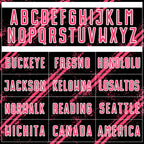 Custom Black Neon Pink-White Abstract Fragment Art Splash Sublimation Soccer Uniform Jersey