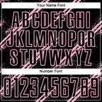 Custom Black Light Pink Abstract Fragment Art Splash Sublimation Soccer Uniform Jersey