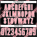 Custom Black Medium Pink-White Abstract Fragment Art Splash Sublimation Soccer Uniform Jersey