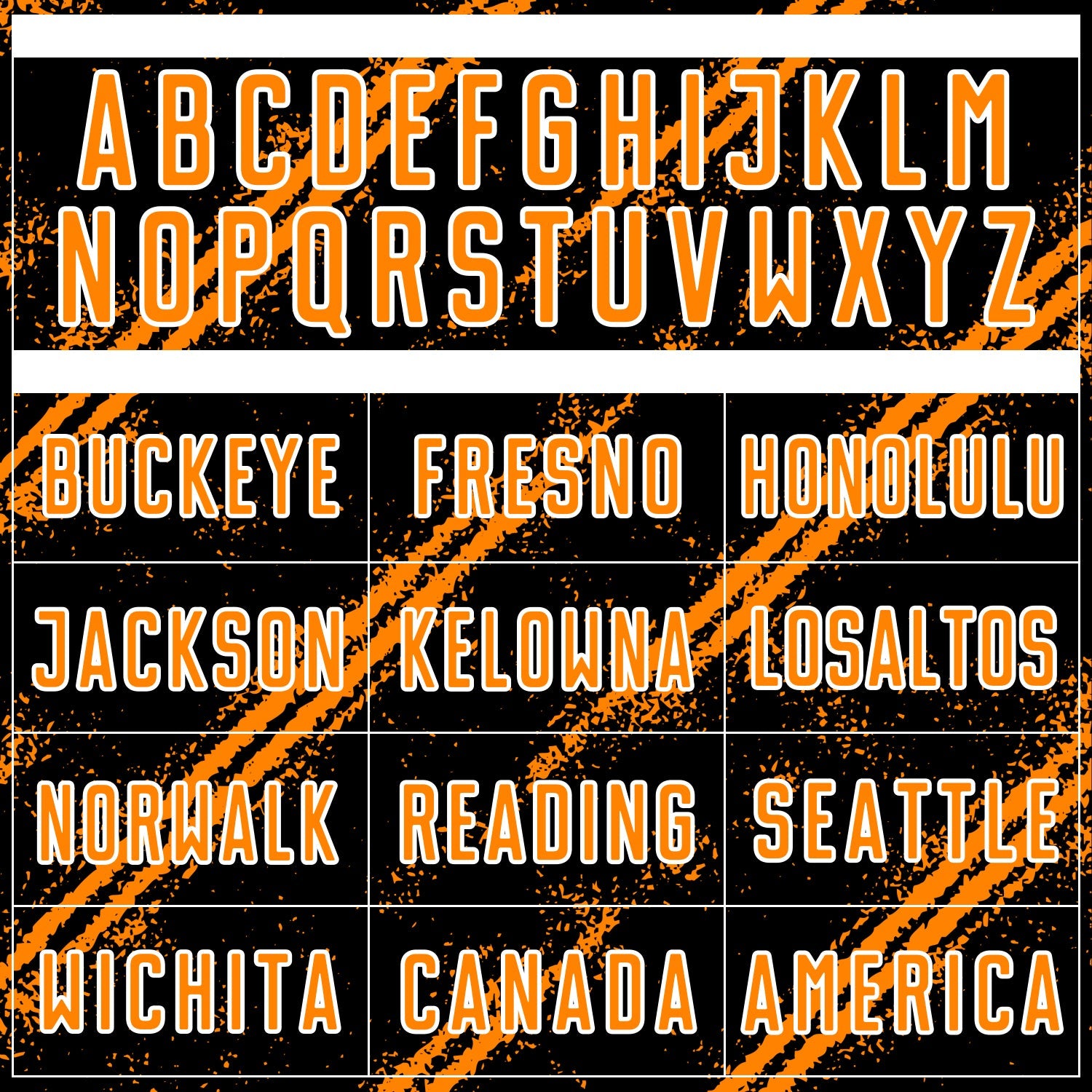 Custom Black Bay Orange-White Abstract Fragment Art Splash Sublimation Soccer Uniform Jersey