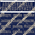 Custom Navy Cream Abstract Fragment Art Splash Sublimation Soccer Uniform Jersey