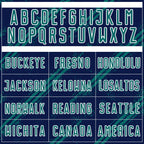 Custom Navy Teal-White Abstract Fragment Art Splash Sublimation Soccer Uniform Jersey