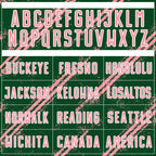 Custom Green Medium Pink-White Abstract Fragment Art Splash Sublimation Soccer Uniform Jersey