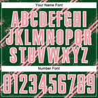 Custom Green Medium Pink-White Abstract Fragment Art Splash Sublimation Soccer Uniform Jersey