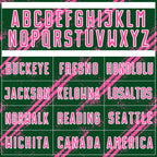 Custom Green Pink-White Abstract Fragment Art Splash Sublimation Soccer Uniform Jersey