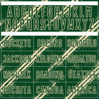 Custom Green Cream Abstract Fragment Art Splash Sublimation Soccer Uniform Jersey