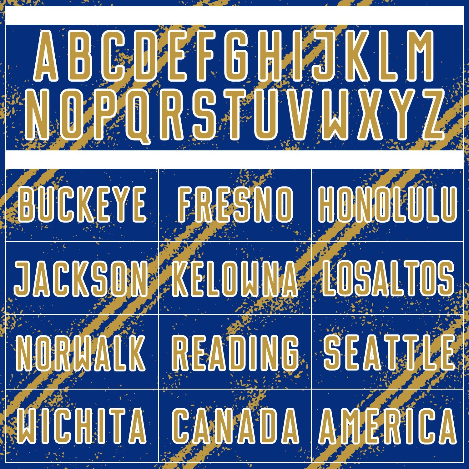 Custom Royal Old Gold-White Abstract Fragment Art Splash Sublimation Soccer Uniform Jersey