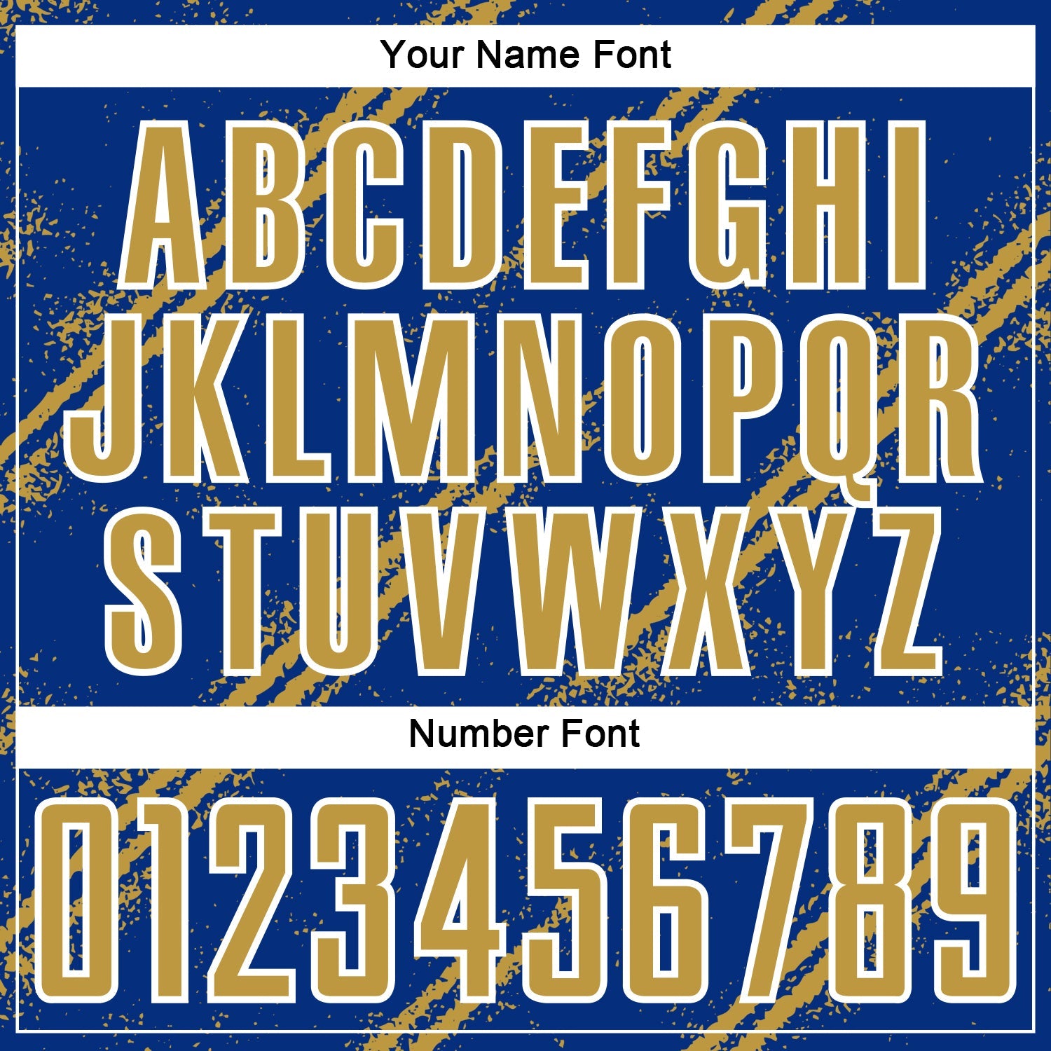 Custom Royal Old Gold-White Abstract Fragment Art Splash Sublimation Soccer Uniform Jersey