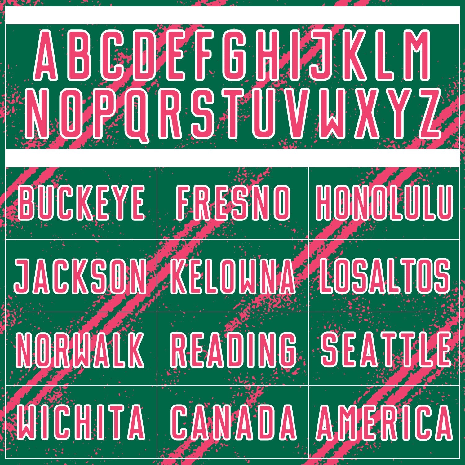 Custom Kelly Green Neon Pink-White Abstract Fragment Art Splash Sublimation Soccer Uniform Jersey